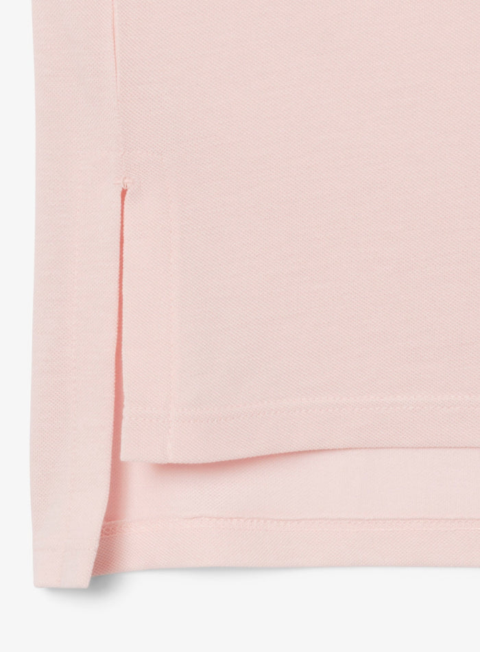 LACOSTE WOMEN Relaxed Fit Fluid Piqué Polo Shirt Light Pink - MAISONDEFASHION.COM