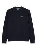 LACOSTE WOMEN Relaxed Fit Piqué Crew Neck Sweatshirt Navy Blue