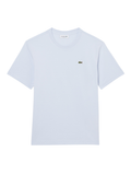 LACOSTE WOMEN Relaxed Fit Soft Cotton T-shirt Light Blue - MAISONDEFASHION.COM