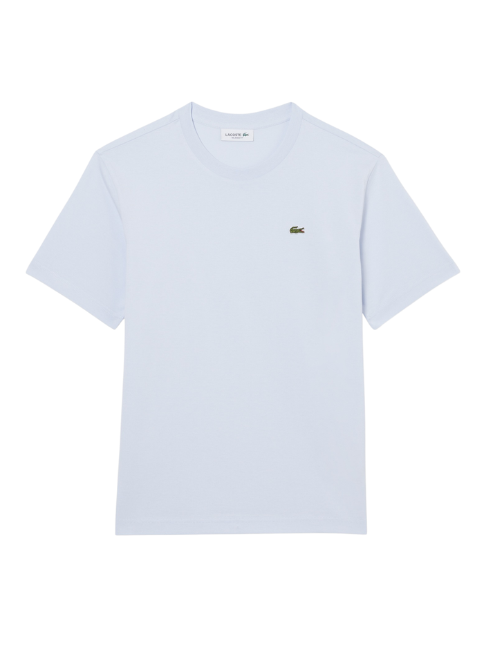 LACOSTE WOMEN Relaxed Fit Soft Cotton T-shirt Light Blue - MAISONDEFASHION.COM