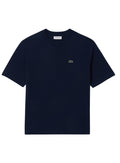 LACOSTE WOMEN Relaxed Fit Soft Cotton T-shirt Midnight Blue - MAISONDEFASHION.COM