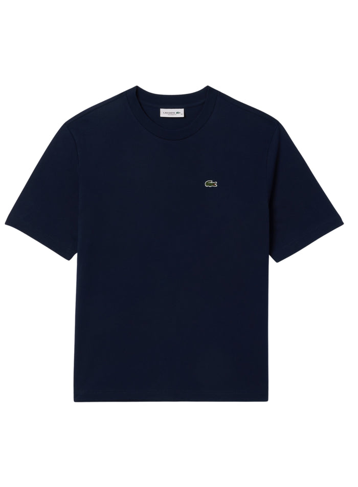 LACOSTE WOMEN Relaxed Fit Soft Cotton T-shirt Midnight Blue - MAISONDEFASHION.COM