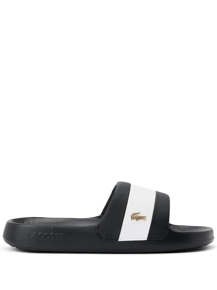 LACOSTE WOMEN Serve Hybrid Slides Black - MAISONDEFASHION.COM