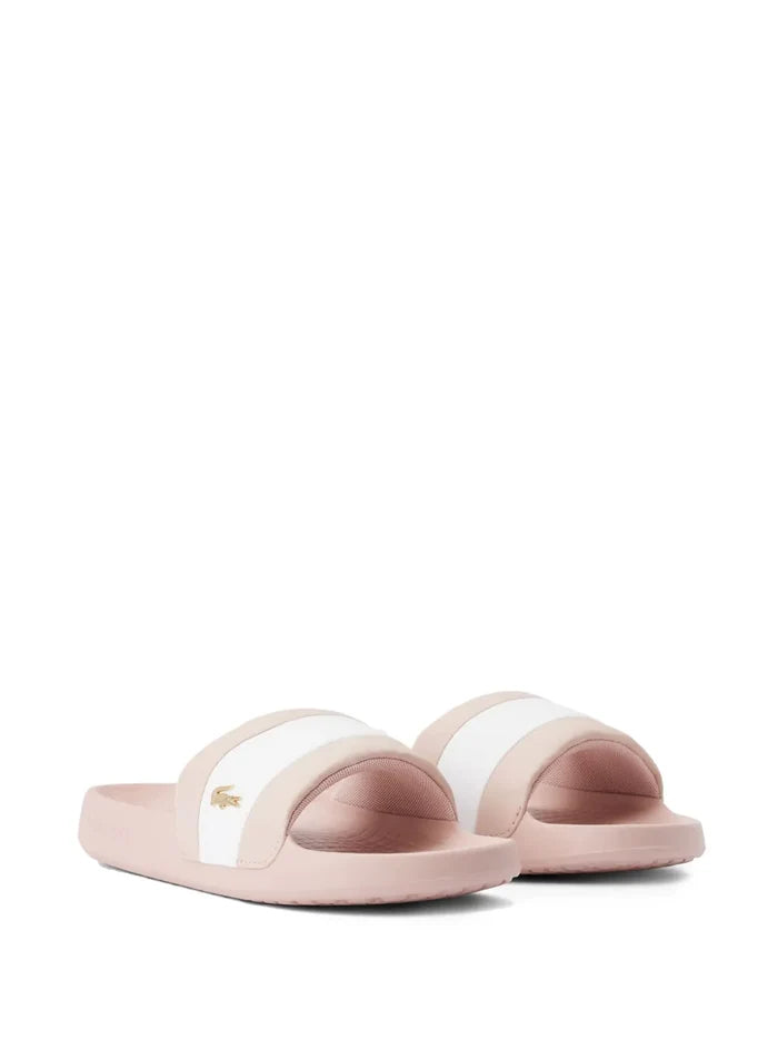 LACOSTE WOMEN Serve Hybrid Slides Pink - MAISONDEFASHION.COM