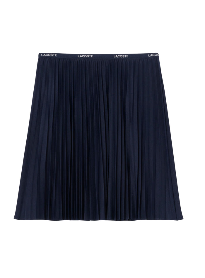 LACOSTE WOMEN Short Pleated Skirt Midnight Blue - MAISONDEFASHION.COM