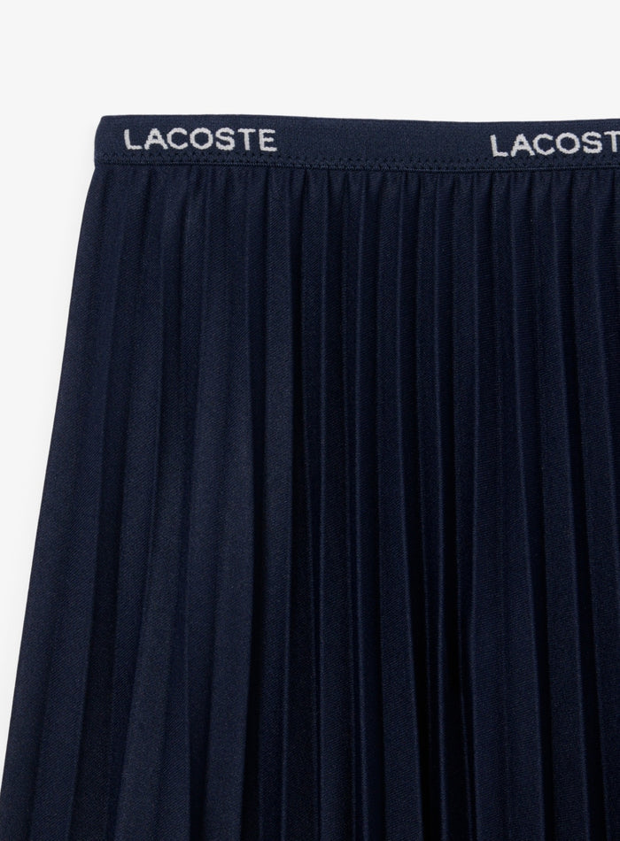 LACOSTE WOMEN Short Pleated Skirt Midnight Blue - MAISONDEFASHION.COM