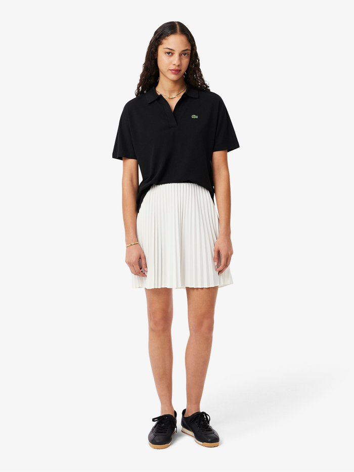 LACOSTE WOMEN Short Pleated Skirt White - MAISONDEFASHION.COM