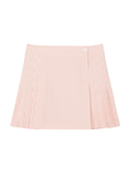LACOSTE WOMEN Short Seersucker Wrap Skirt White/Pink