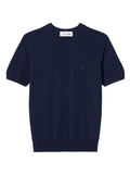 LACOSTE WOMEN Short Sleeved 3D Knit Sweater Midnight Blue