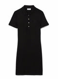LACOSTE WOMEN Slim Fit Stretch Piqué Polo Dress Black - MAISONDEFASHION.COM