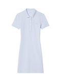 LACOSTE WOMEN Slim Fit Stretch Piqué Polo Dress Light Blue - MAISONDEFASHION.COM
