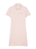 LACOSTE WOMEN Slim Fit Stretch Piqué Polo Dress Light Pink - MAISONDEFASHION.COM