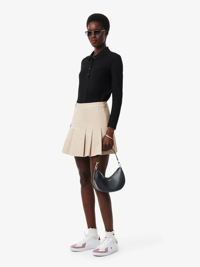 LACOSTE WOMEN Small Champs-Élysées Half-Moon Purse Black