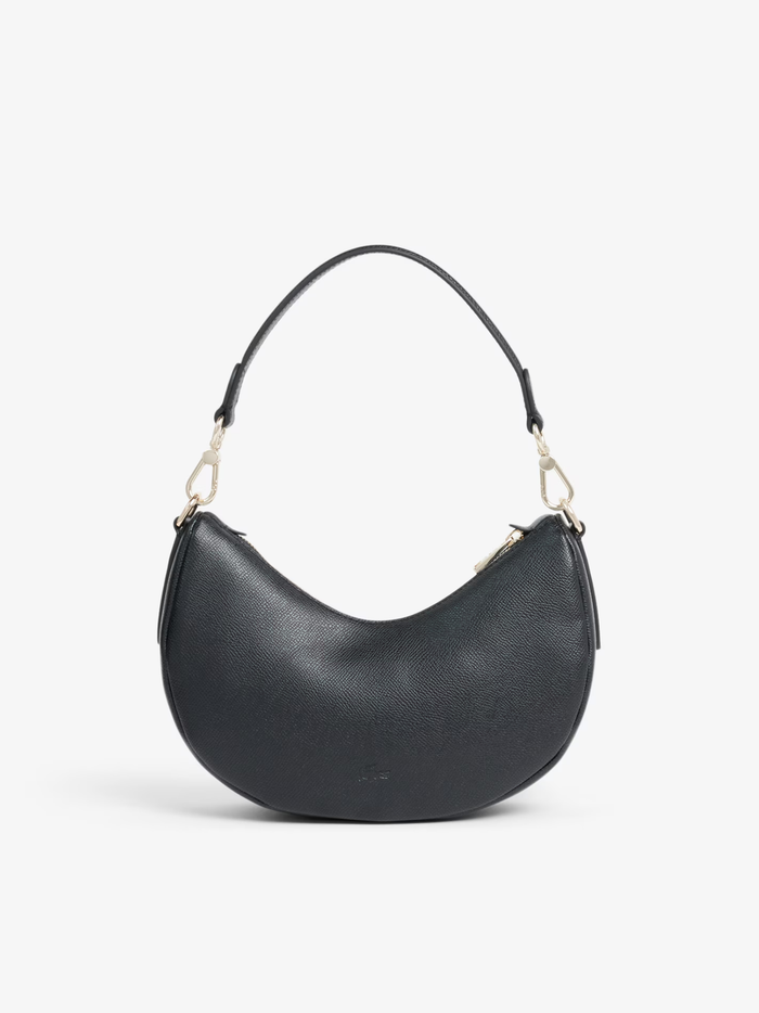 LACOSTE WOMEN Small Champs-Élysées Half-Moon Purse Black