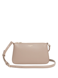 LACOSTE WOMEN Small Champs-Élysées Shoulder Bag Taupe