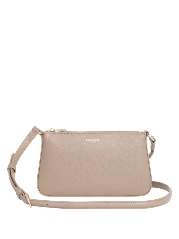 LACOSTE WOMEN Small Champs-Élysées Shoulder Bag Taupe