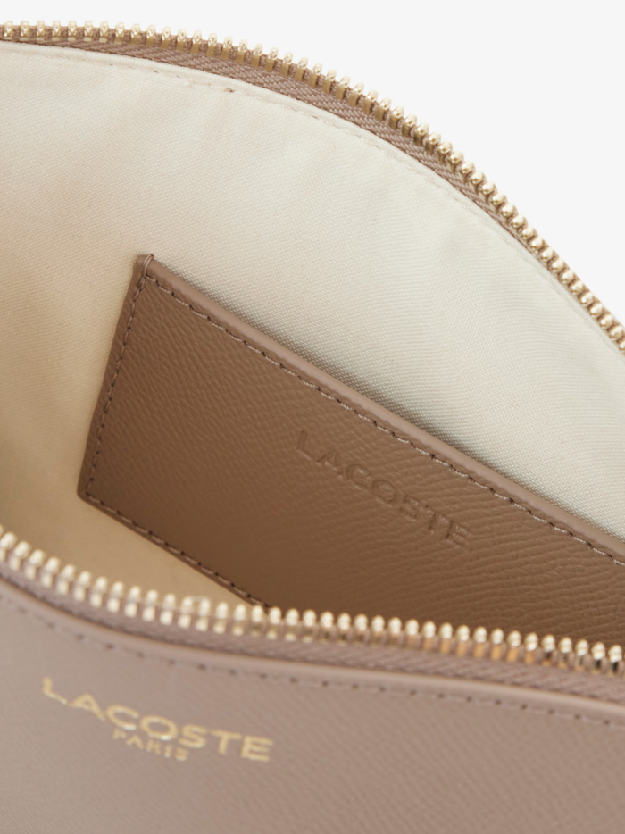 LACOSTE WOMEN Small Champs-Élysées Shoulder Bag Taupe