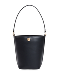 LACOSTE WOMEN Small Tennis Bliss Leather Bucket Bag Black