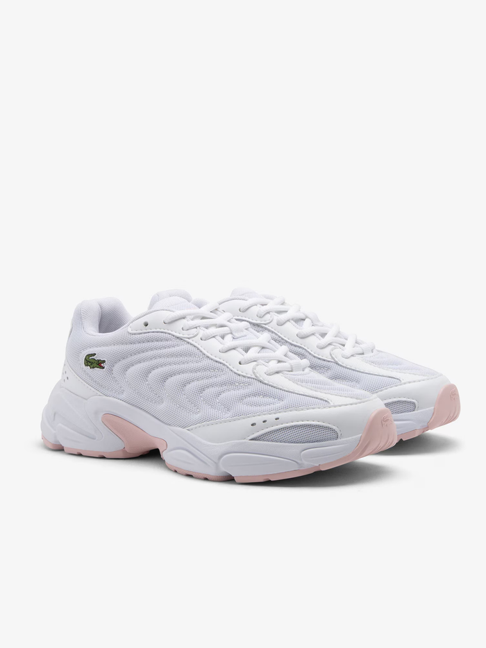 LACOSTE WOMEN Storm 96 2K Lite Sneakers White/Light Pink - MAISONDEFASHION.COM