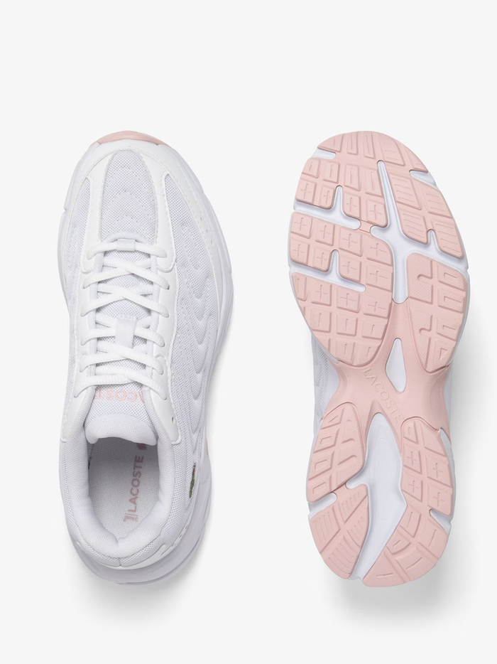 LACOSTE WOMEN Storm 96 2K Lite Sneakers White/Light Pink - MAISONDEFASHION.COM