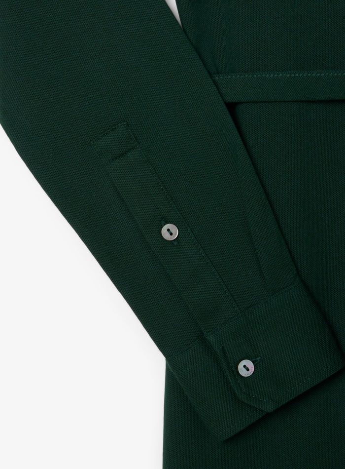 LACOSTE WOMEN Stretch Mini Piqué Wrap Polo Dress Sinople Green - MAISONDEFASHION.COM