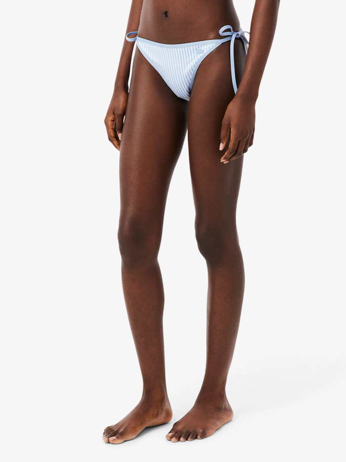 LACOSTE WOMEN Swim Briefs Light Blue/White