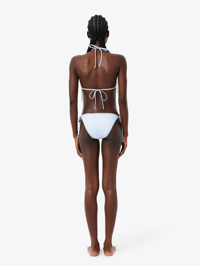 LACOSTE WOMEN Swim Briefs Light Blue/White
