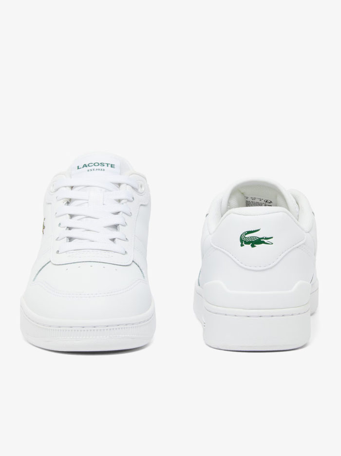LACOSTE WOMEN T-Clip Set Leather Sneakers White - MAISONDEFASHION.COM