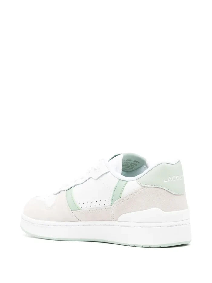 LACOSTE WOMEN T-clip Set Sneakers White/Green - MAISONDEFASHION.COM