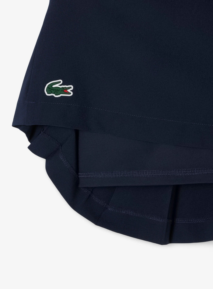 LACOSTE WOMEN Ultra Dry Golf Skirt with Liner Navy - MAISONDEFASHION.COM