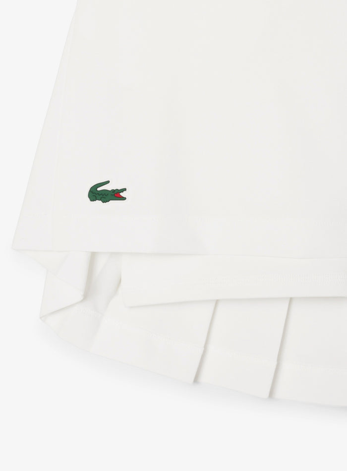 LACOSTE WOMEN Ultra Dry Golf Skirt with Liner White - MAISONDEFASHION.COM