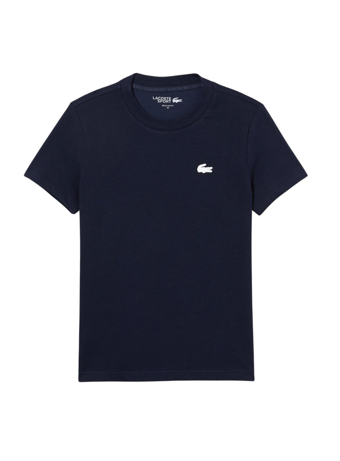 LACOSTE WOMEN Ultra Dry Technical Cotton Sport T-shirt Midnight Blue - MAISONDEFASHION.COM