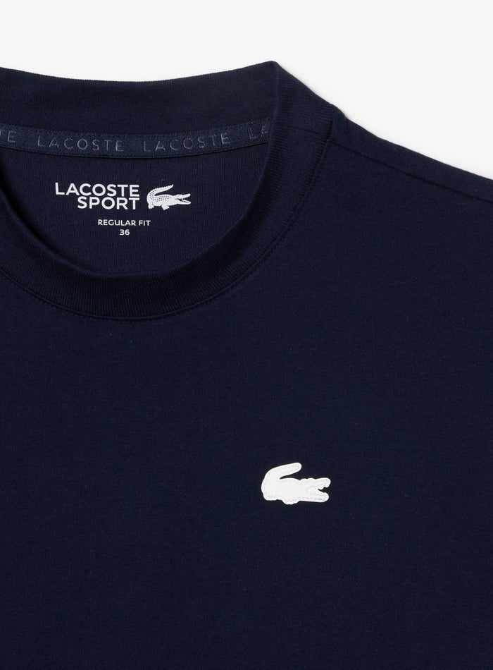 LACOSTE WOMEN Ultra Dry Technical Cotton Sport T-shirt Midnight Blue - MAISONDEFASHION.COM