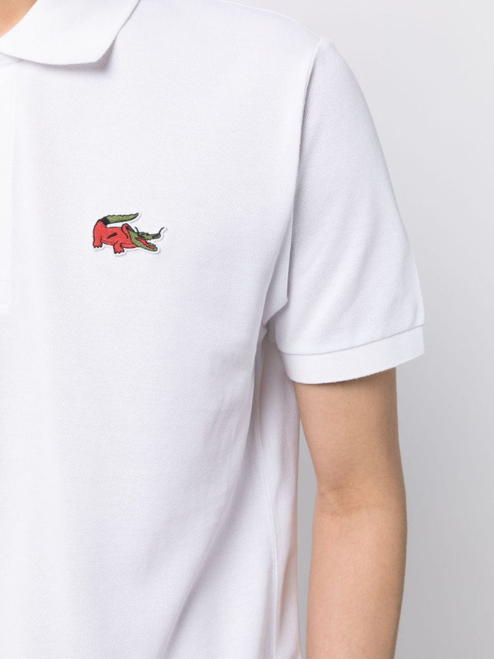 LACOSTE x Money Heist Polo Shirt White - MAISONDEFASHION.COM