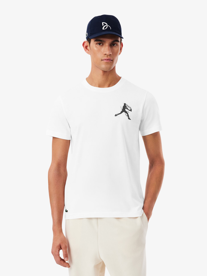 LACOSTE x Novak Djokovic T-shirt & Cap Pack White/Navy - MAISONDEFASHION.COM