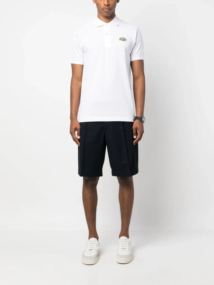 LACOSTE x Stranger Things Polo Shirt White - MAISONDEFASHION.COM