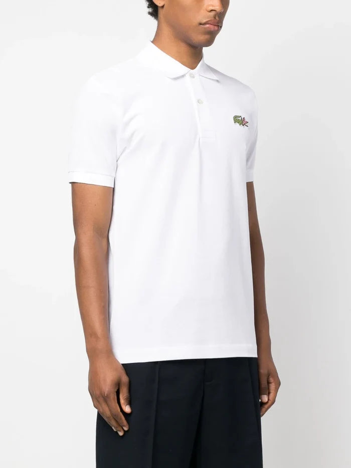 LACOSTE x Stranger Things Polo Shirt White - MAISONDEFASHION.COM