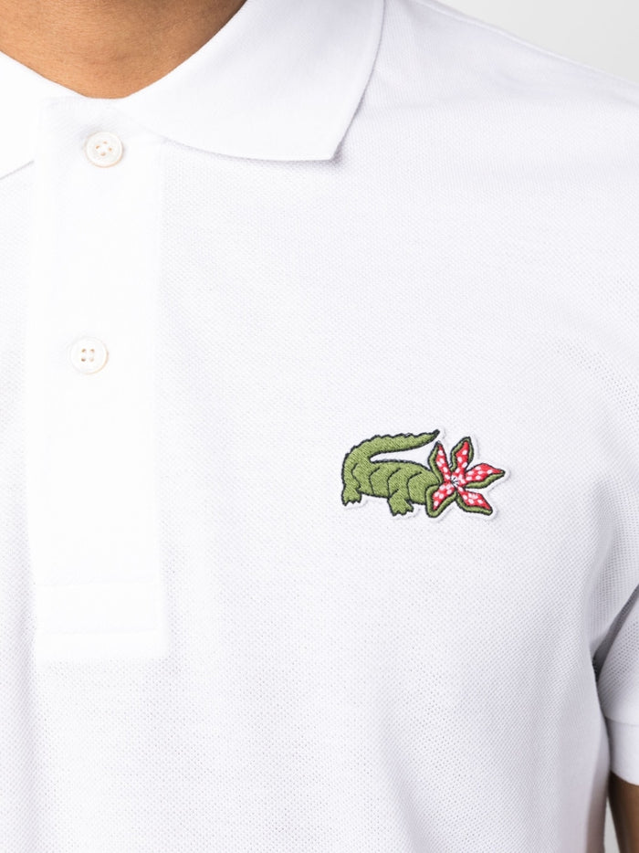LACOSTE x Stranger Things Polo Shirt White - MAISONDEFASHION.COM