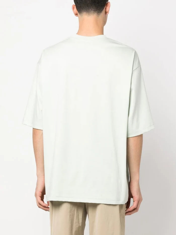 LANVIN Seasonal Print T-Shirt Without Pocket Sage - MAISONDEFASHION.COM