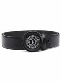 VERSACE JEANS COUTURE Logo Buckle Belt - MAISONDEFASHION.COM
