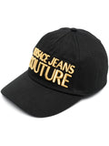 VERSACE Logo Cap Black/Gold - MAISONDEFASHION.COM
