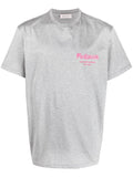ALEXANDER MCQUEEN Logo Embroidered T-Shirt Grey - MAISONDEFASHION.COM