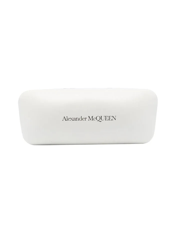 ALEXANDER MCQUEEN Logo-print Sunglasses Black/Smoke - MAISONDEFASHION.COM