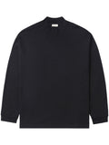 FEAR OF GOD Lounge Branded Cotton Long Sleeve T-Shirt Black - MAISONDEFASHION.COM