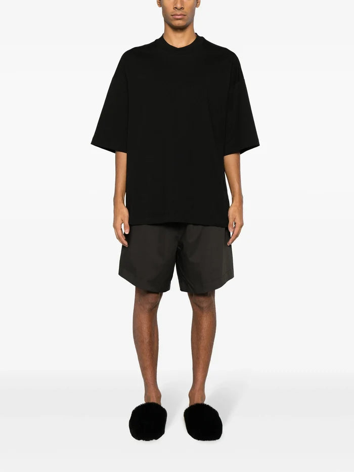 FEAR OF GOD Lounge Branded Cotton T-Shirt Black - MAISONDEFASHION.COM