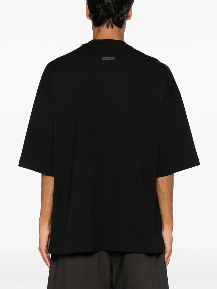 FEAR OF GOD Lounge Branded Cotton T-Shirt Black - MAISONDEFASHION.COM