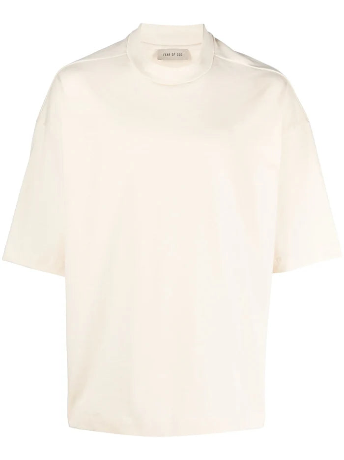 FEAR OF GOD Lounge Branded Cotton T-Shirt Cream - MAISONDEFASHION.COM