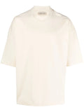 FEAR OF GOD Lounge Branded Cotton T-Shirt Cream - MAISONDEFASHION.COM