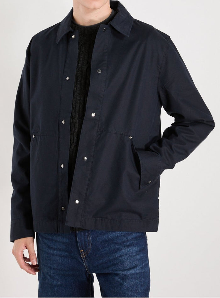 LYLE & SCOTT Classic Collar Overshirt Cotton Blend Lacquer - MAISONDEFASHION.COM