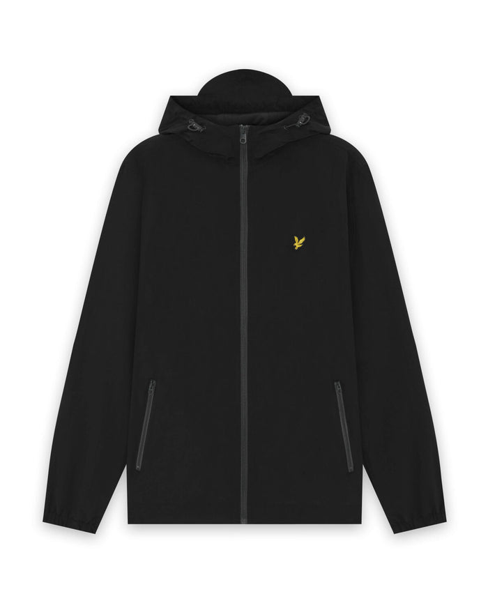 LYLE & SCOTT Contrast Zip Through Hooded Jacket Jet Black